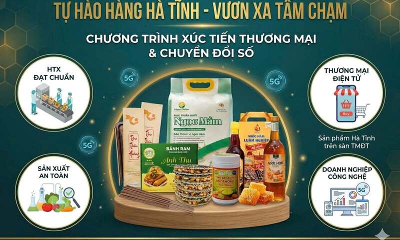 Người Hà Tĩnh ưu tiên dùng sản phẩm địa phương trên sàn thương mại điện tử