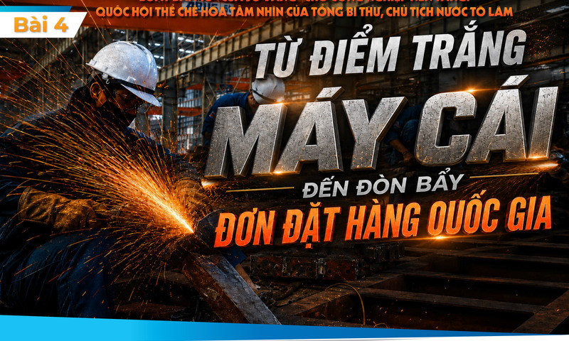 Mở “cửa sổ vàng” cho công nghiệp nền tảng: Quốc hội thể chế hóa tầm nhìn của Tổng Bí thư, Chủ tịch nước Tô Lâm - Bài 4: Từ điểm trắng máy cái đến đòn bẩy đơn đặt hàng quốc gia