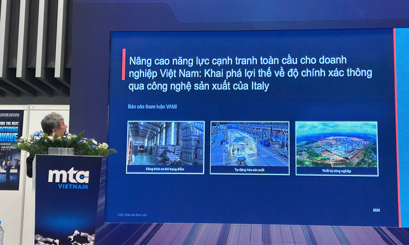 Công nghệ sản xuất Italia mở thêm cơ hội cho cơ khí Việt Nam