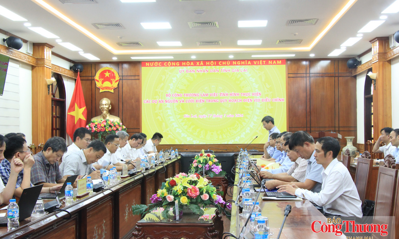 Thứ trưởng Nguyễn Hoàng Long làm việc tại Gia Lai  về Quy hoạch điện VIII điều chỉnh