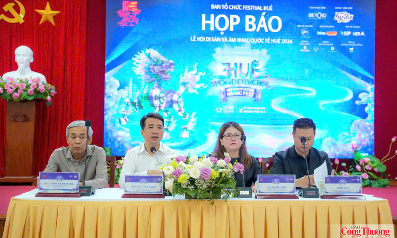 TP. Huế: Công bố lễ hội âm nhạc quốc tế Wonderverse Music Fest 2026