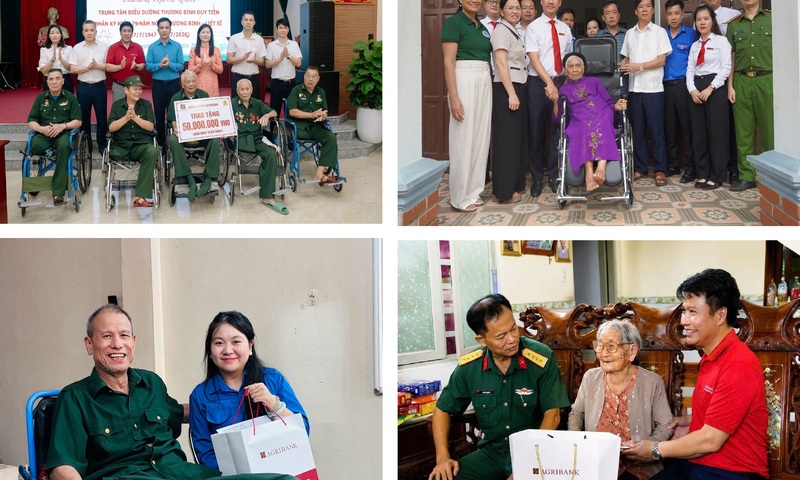 Agribank lan tỏa nghĩa tình tri ân thương binh - liệt sĩ, người có công với cách mạng