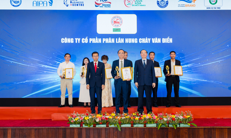 VADFCO: Khẳng định vị thế Top 10 thương hiệu hàng đầu châu Á năm 2026