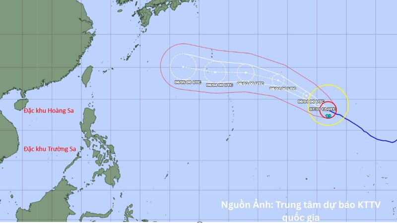 Siêu bão DOLPHIN tiếp tục mạnh thêm, di chuyển hướng về Trung Quốc