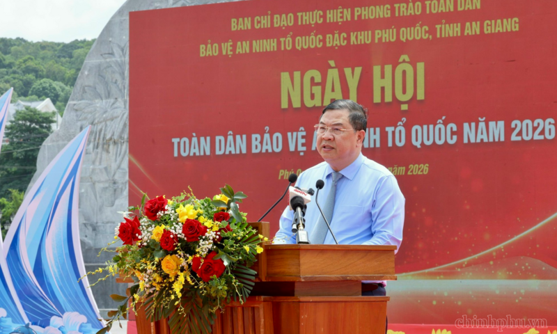 Phó Thủ tướng Thường trực Phạm Gia Túc dự Ngày hội toàn dân bảo vệ an ninh Tổ quốc tại Đặc khu Phú Quốc