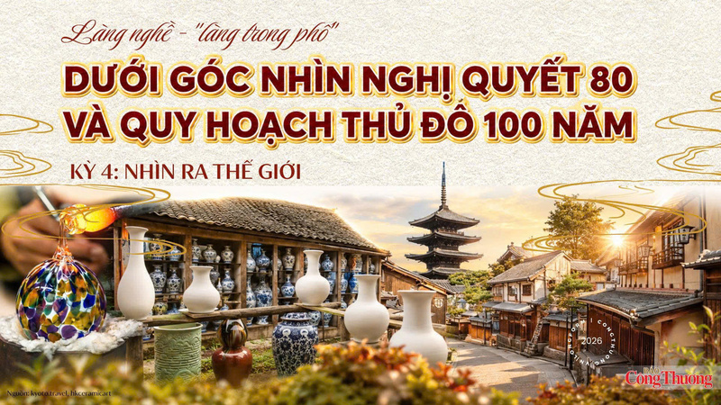 Làng nghề - 'làng trong phố' dưới góc nhìn Nghị quyết 80 và quy hoạch Thủ đô 100 năm - Kỳ 4: Nhìn ra thế giới