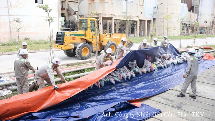  Nhiệt điện Cẩm Phả đảm bảo giữ vững dòng điện trong mùa mưa bão