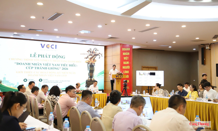 Tôn vinh 100 'Doanh nhân Việt Nam tiêu biểu - Cúp Thánh Gióng' 2026