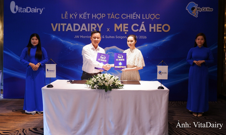 VitaDairy ký kết hợp tác chiến lược với thương hiệu Mẹ&bé - Mẹ Cá Heo