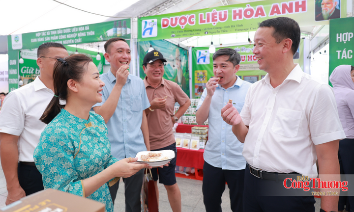 Chủ tịch Hà Tĩnh tham quan Hội chợ sản phẩm công nghiệp nông thôn tiêu biểu