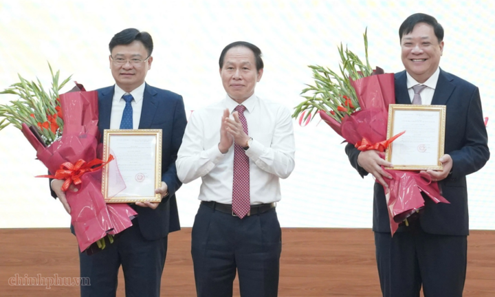 Phó Thủ tướng Lê Tiến Châu trao Quyết định bổ nhiệm 2 Phó Tổng Thanh tra Chính phủ