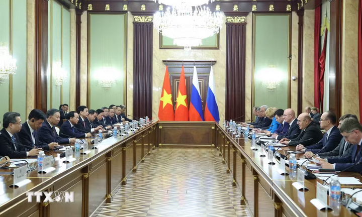 Tổng Bí thư, Chủ tịch nước Tô Lâm hội kiến Thủ tướng Nga Mikhail Mishustin
