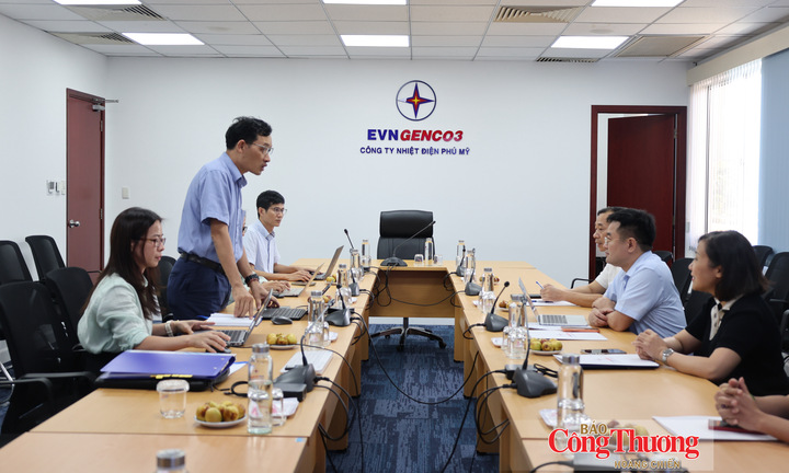 Thẩm định hồ sơ tham dự Giải thưởng Công nghiệp, Thương mại, Dịch vụ tại Công ty Nhiệt điện Phú Mỹ