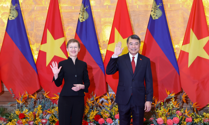 Thủ tướng Lê Minh Hưng chủ trì lễ đón chính thức Thủ tướng Liechtenstein