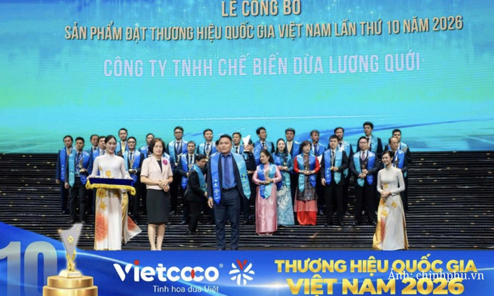 Vietcoco ghi dấu ấn 5 lần liên tiếp vinh danh Thương hiệu Quốc gia Việt Nam