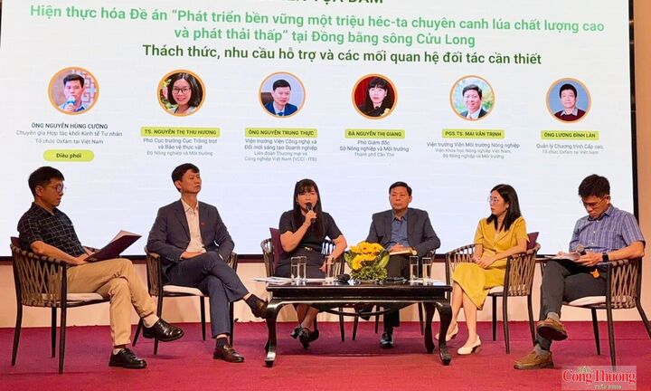 Đồng bằng sông Cửu Long phát triển chuỗi lúa gạo phát thải thấp