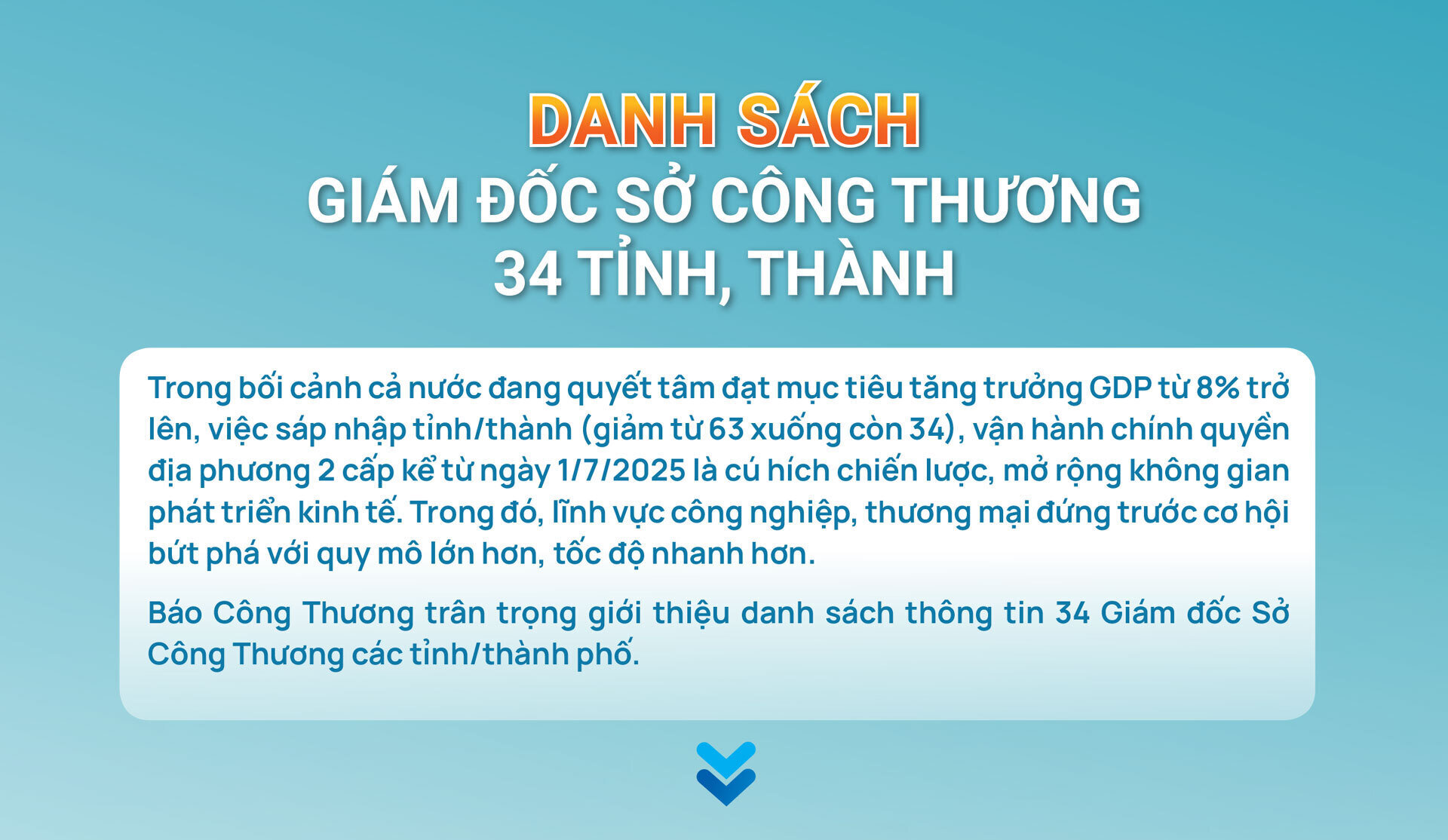 Infographic | Danh sách Giám đốc Sở Công Thương 34 tỉnh, thành trên cả nước - 1