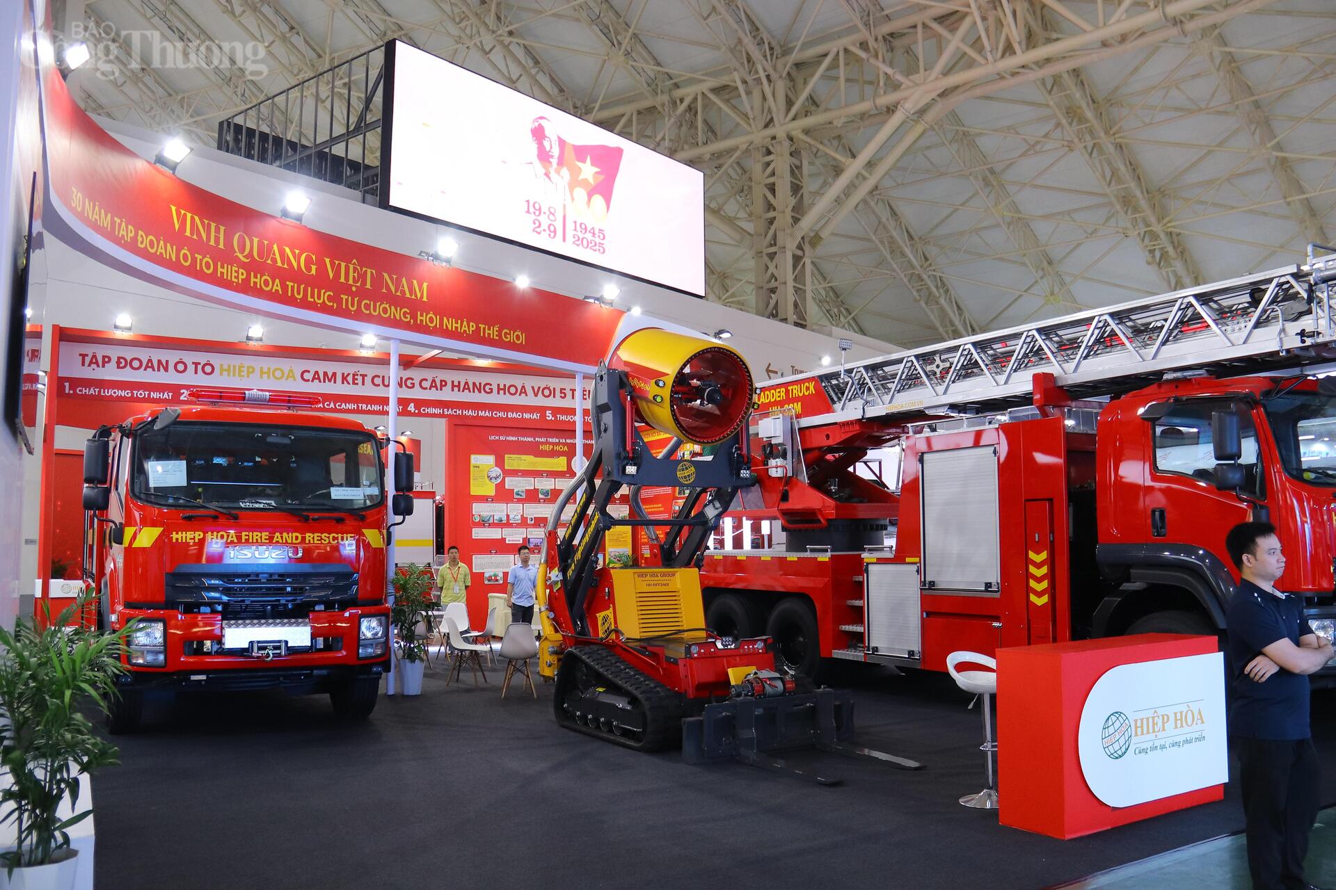 Không gian trưng bày của Hiệp Hòa Group. Ảnh: Thanh Tuấn