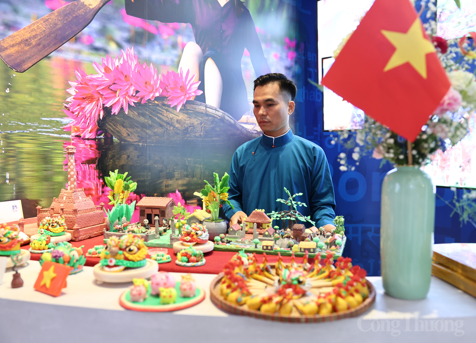 Khu trưng bày của nghệ nhân Đặng Thường tại Expo Osaka 2025.