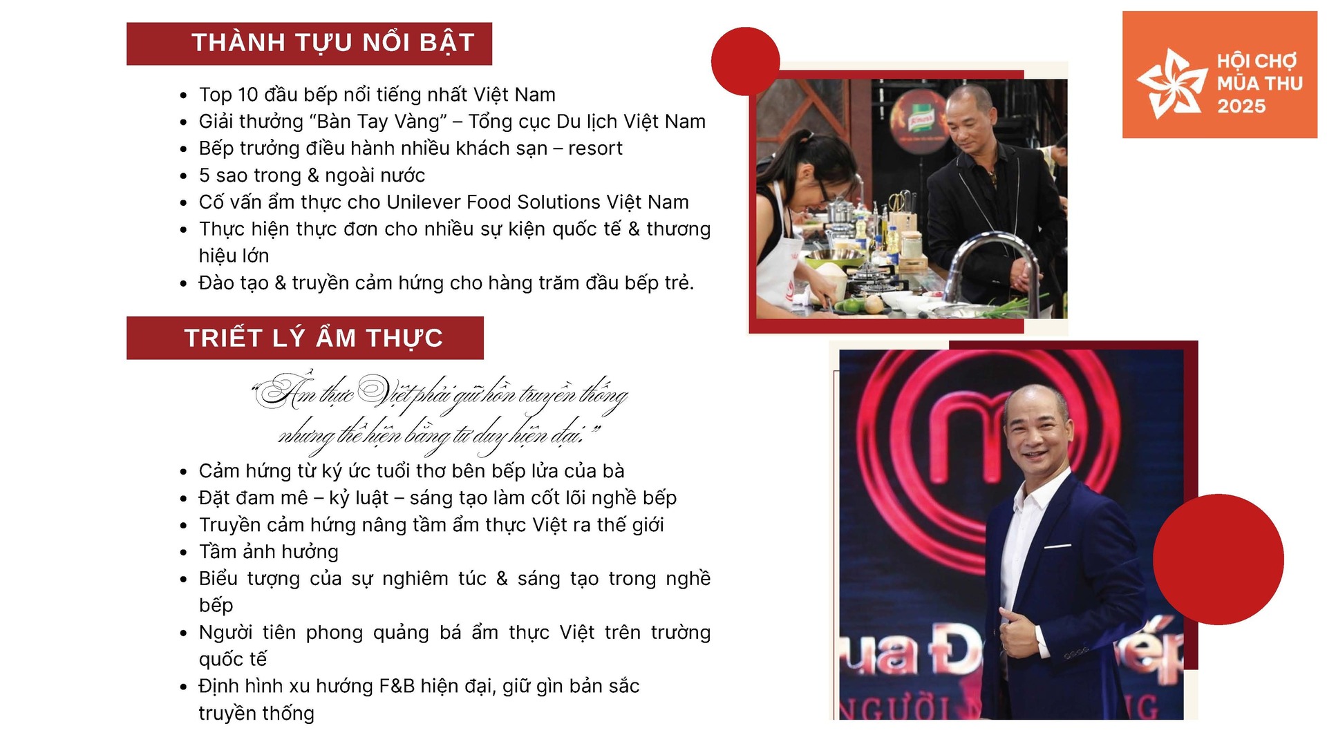 Longform | Ẩm thực Việt: 3 Chef lừng danh hội tụ tại Hội chợ Mùa Thu 2025 - 3