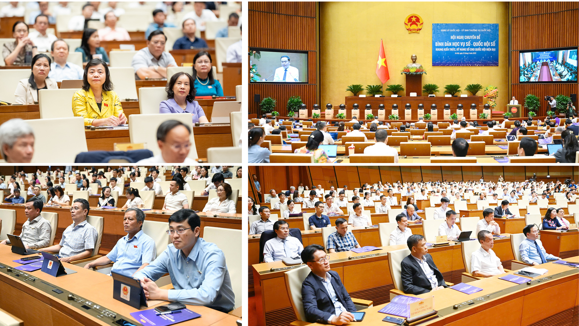 Hội nghị chuyên đề “Bình dân học vụ số - Quốc hội số: Khung kiến thức, kỹ năng số cho Quốc hội hiện đại” với hơn 10.000 đại biểu tham dự trực tiếp và trực tuyến