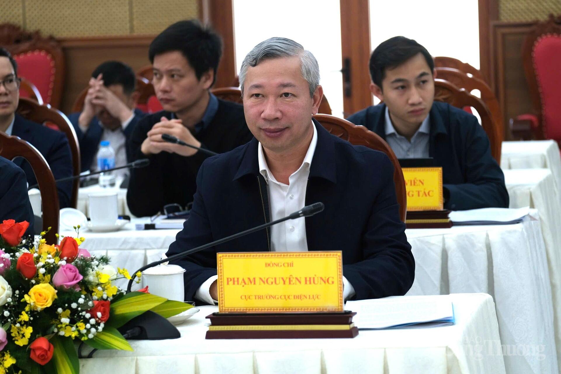 Ông Phạm Nguyên Hùng - Cục trưởng Cục điện lực tại buổi làm việc. Ảnh: Lê Sơn