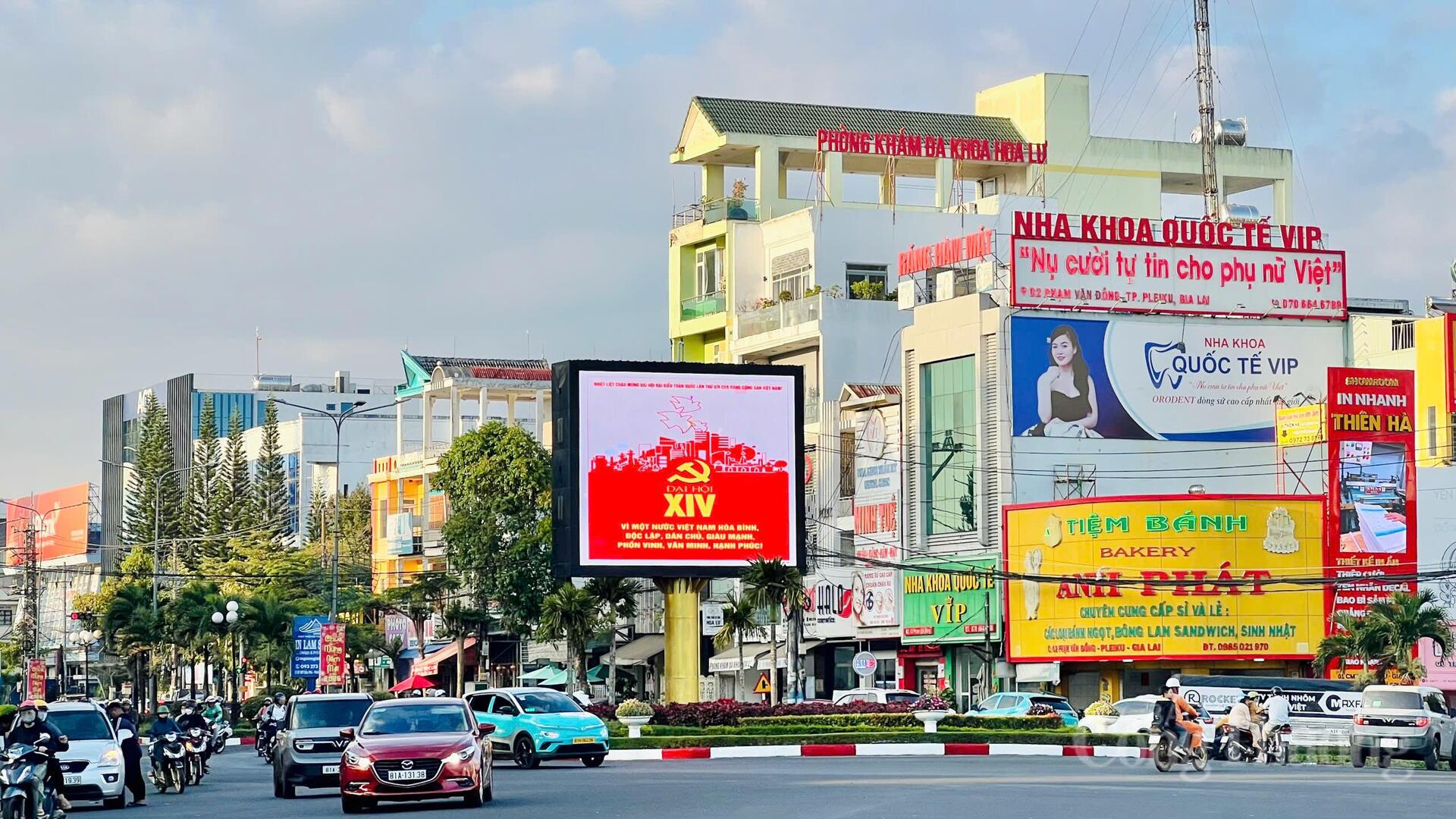 Gia Lai rực sắc cờ hoa chào mừng Đại hội lần thứ XIV của Đảng - 7