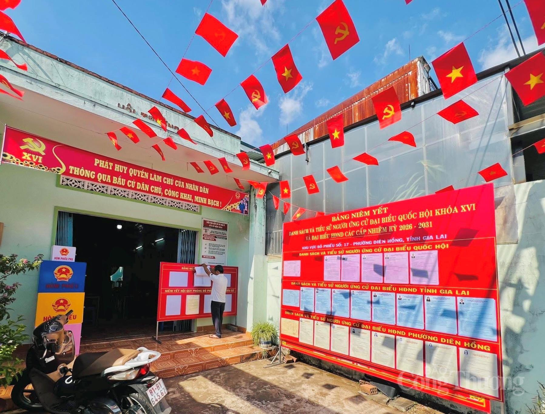 Gia Lai: Phố núi Pleiku rực sắc cờ hoa mừng ngày hội lớn - 11