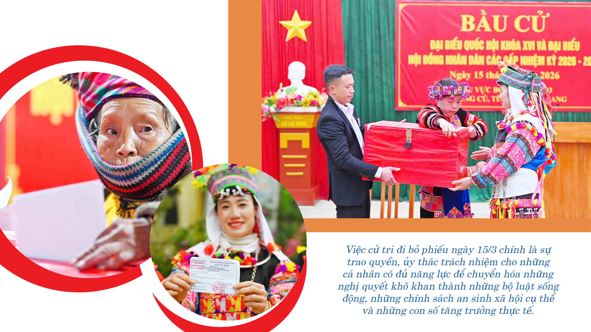 Các cử tri đi bỏ phiếu trong ngày 15/3/2026. Ảnh: Nguyễn Nam