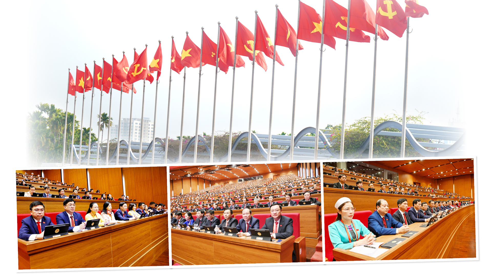 Các đại biểu tham dự Đại hội đại biểu toàn quốc lần thứ XIV của Đảng.