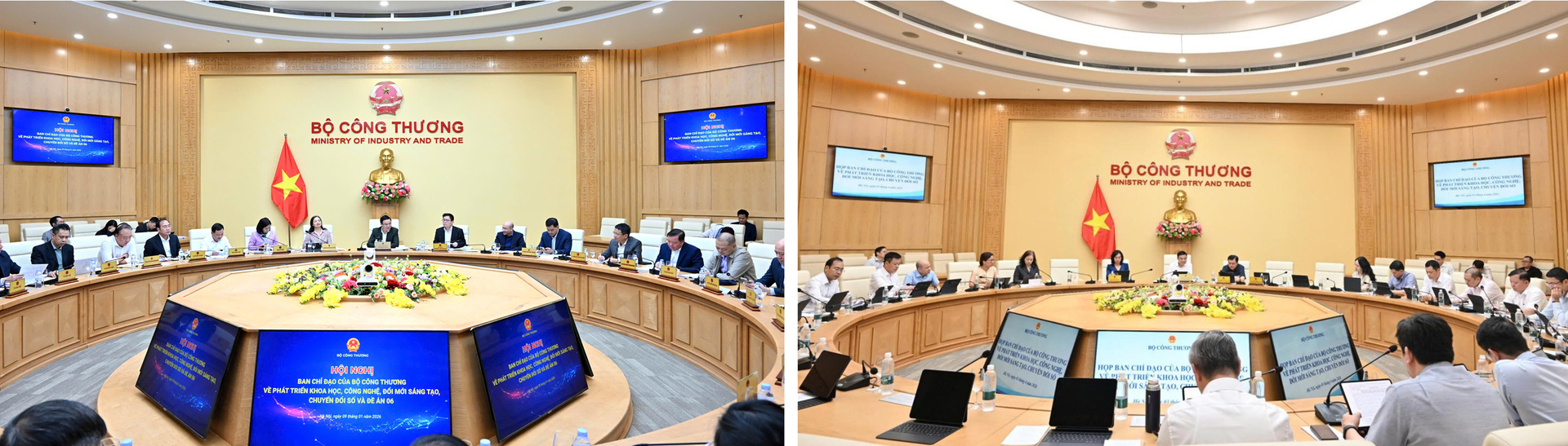 Các cuộc họp của Ban Chỉ đạo của Bộ Công Thương về phát triển khoa học, công nghệ, đổi mới sáng tạo, chuyển đổi số và Đề án 06