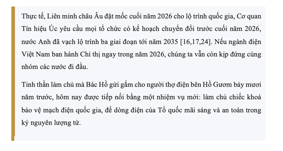 Dựng áo giáp lượng tử bảo vệ mạch máu an ninh năng lượng quốc gia - Bài 3: Lá chắn lượng tử cho mạch điện quốc gia  - 15