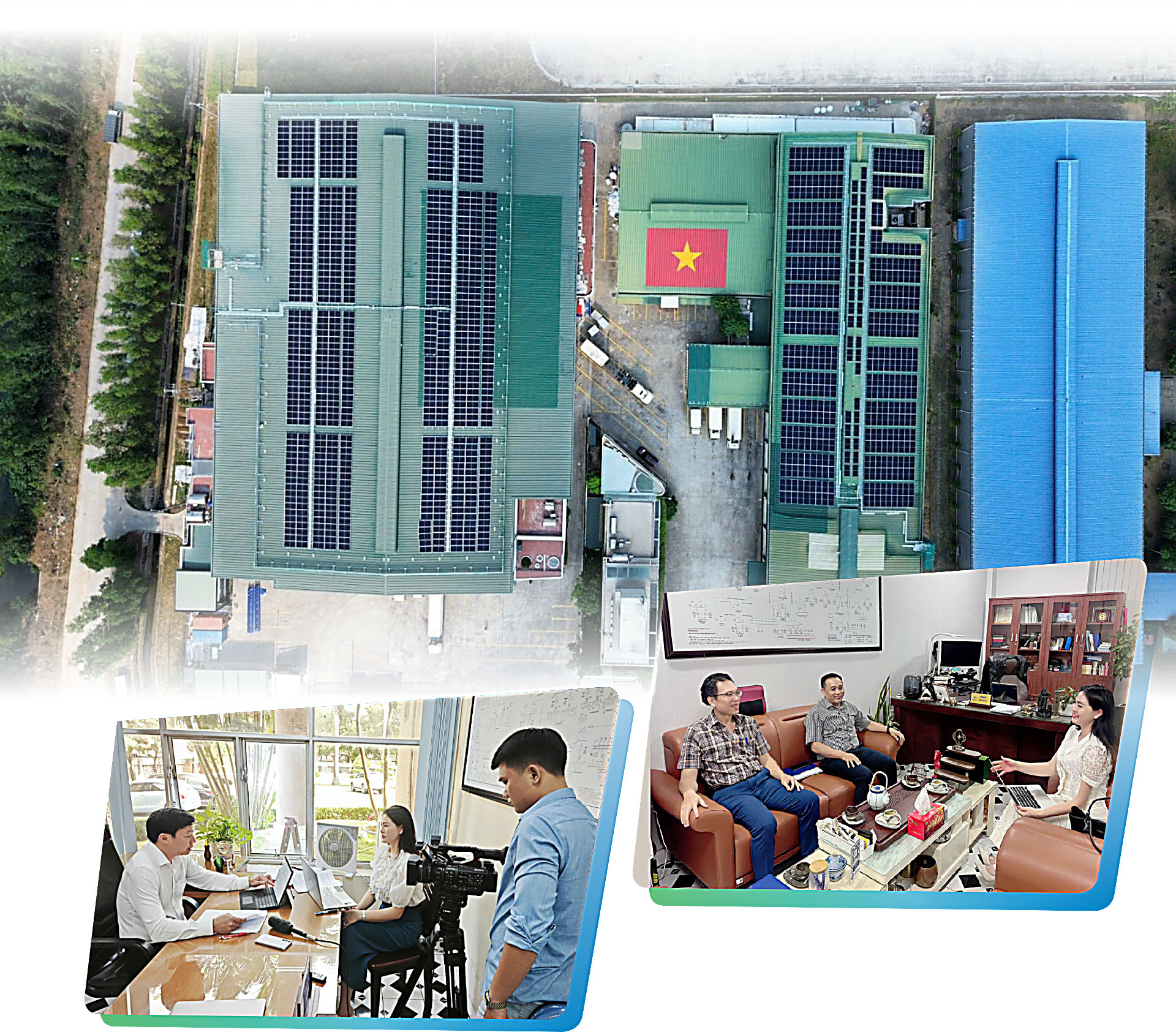 Phóng viên Báo Công Thương ghi nhận ý kiến doanh nghiệp ngành điện phục vụ công tác tuyên truyền và phản ánh chính sách.