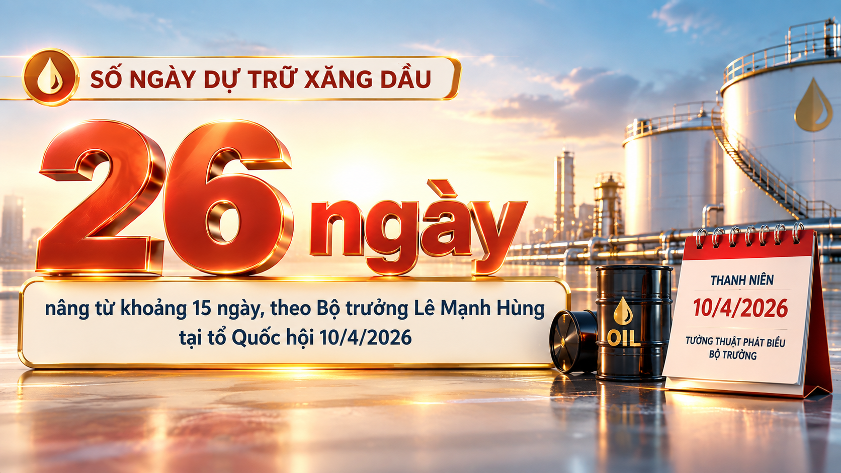 Số ngày dự trữ xăng dầu.