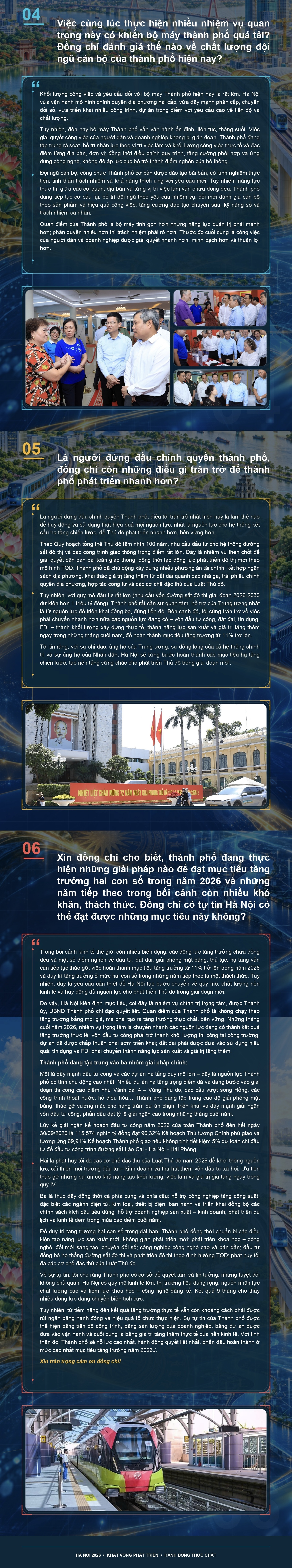 Chủ tịch UBND TP. Hà Nội: Chuyển mọi nguồn lực thành động lực tăng trưởng thực chất  - 2