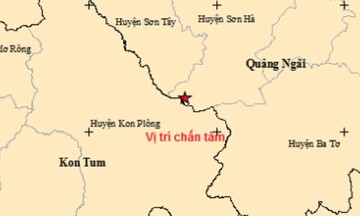 Huyện Sơn Hà -Quảng Ngãi: Vừa xảy ra trận động đất 2,5 độ Richter