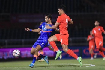 Kết quả trận Singapore - Ấn Độ: Singapore bất ngờ cầm hòa Ấn Độ 1-1