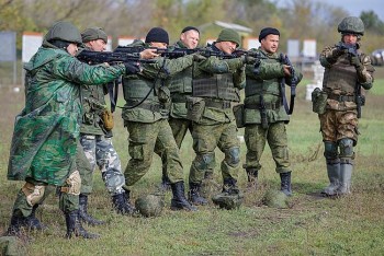 Cận cảnh lính dự bị Nga luyện tập trước khi gửi tới chiến trường ở Ukraine