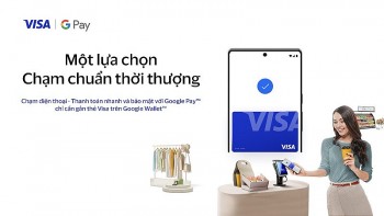 Visa cùng 7 ngân hàng kích hoạt thanh toán qua ví điện tử Google
