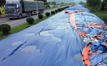 Xác minh làm rõ hàng nghìn tấn rác thải đổ giữa rừng tại Hòa Bình