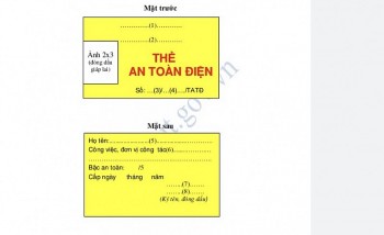 Những đối tượng nào được cấp thẻ an toàn điện?