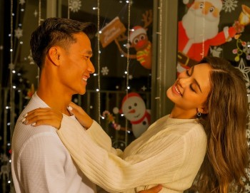 Vợ tây của Bùi Tiến Dũng tung loạt ảnh thân mật cùng chồng