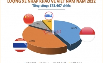 Việt Nam nhập khẩu ô tô từ nước nào nhiều nhất trong năm 2022?