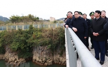 Thủ tướng Phạm Minh Chính khảo sát các dự án hạ tầng tại tỉnh Cao Bằng