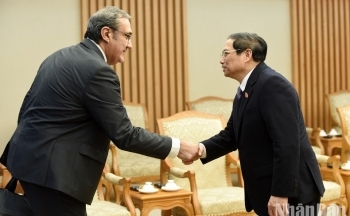 Thủ tướng Phạm Minh Chính tiếp Bộ trưởng Ngoại giao Cộng hòa Bồ Đào Nha Joao Gomes Cravinho