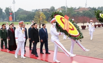 Lãnh đạo Đảng, Nhà nước vào Lăng viếng Chủ tịch Hồ Chí Minh, tưởng niệm các Anh hùng liệt sĩ