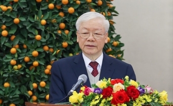 Tổng Bí thư Nguyễn Phú Trọng chúc Tết lãnh đạo, nguyên lãnh đạo Đảng, Nhà nước nhân dịp Xuân Quý Mão