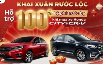Honda Việt Nam tung ưu đãi 100% lệ phí trước bạ khi mua Honda CR-V và Honda City