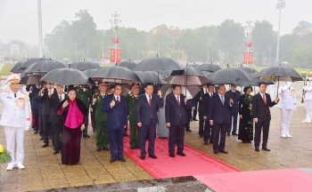 Lãnh đạo Đảng, Nhà nước vào Lăng viếng Chủ tịch Hồ Chí Minh; tưởng niệm các Anh hùng liệt sĩ