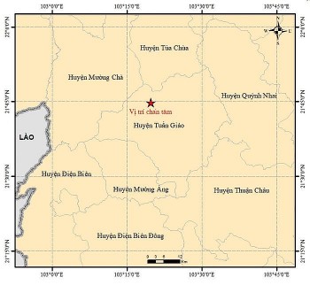 Điện Biên: Động đất có độ lớn 3.0 xảy ra tại huyện Tuần Giáo